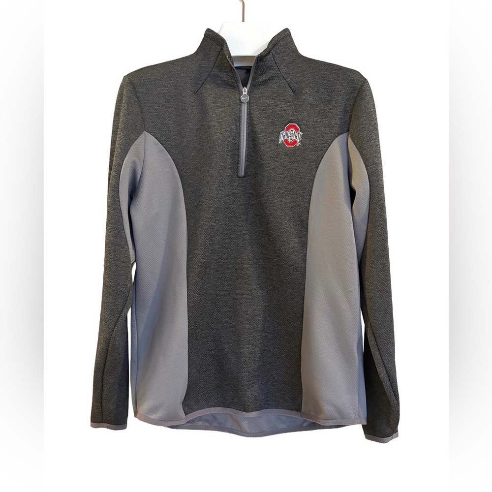 Women’s Nike Golf Tour Performance Dri-Fit Gray Ohio State Quarter-Zip, Size L
